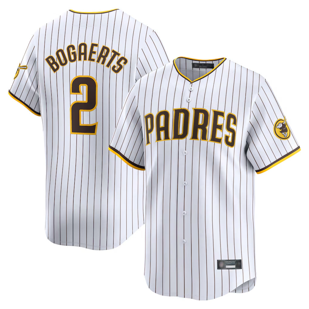 S.Diego Padres #2 Xander Bogaerts Player White Home Limited Gdoa Stitched Jerseys