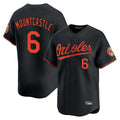 B.Orioles #6 Ryan Mountcastle Player Black Limited Home Game Gdoa Stitched Jerseys