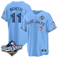 T.Blue Jays #11 Bo Bichette Player Blue 2025 World Series Game Stitched Jerseys