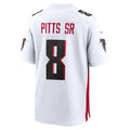 A.Falcons #8 Kyle Pitts Sr. White White Game Stitched American Football Jerseys