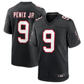 A.Falcons #9 Michael Penix Jr. Player Black Throwback Game Football Jerseys