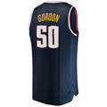 D.Nuggets #50 Aaron Gordon Supporters Branded 2020-21 Fast Break Replica Jersey Icon Edition Navy Stitched American Basketball Jersey