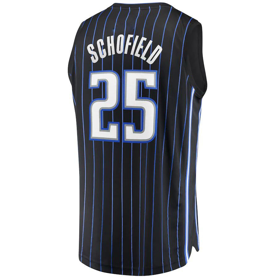 O.Magic #25 Admiral Schofield Supporters Branded  2021-22 Fast Break Replica Jersey Icon Edition Black Stitched American Basketball Jersey