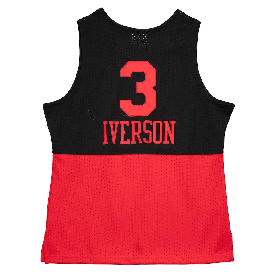 PH.76ers #3 Allen Iverson Mitchell & Ness 2003-2004 Hardwood Classics Reload 2.0 Swingman Jersey Black Stitched American Basketball Jersey