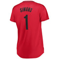 P.Trail Blazers #1 Anfernee Simons Supporters Branded Women's Fast Break Player Jersey Red Statement Edition Stitched American Basketball Jersey