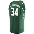 M.Bucks #34 Giannis Antetokounmpo  Supporters Branded Fast Break Replica Player Jersey Green Icon Edition Stitched American Basketball Jersey