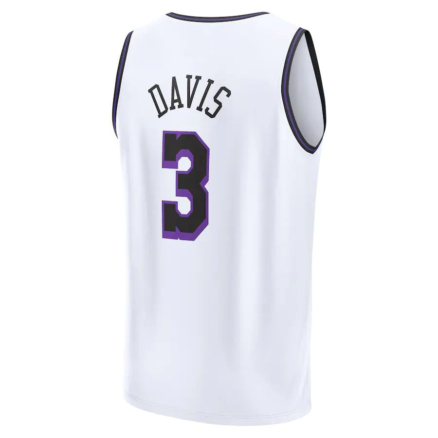 LA.Lakers #3 Anthony Davis Supporters Branded 2022-23 Fastbreak Jersey City Edition White Stitched American Basketball Jersey