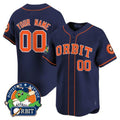Custom Houston Astros Orbit Patch Vapor Premier Limited ¨C All Stitched Baseball Jersey