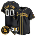 Custom Atlanta Braves 2024 Spring Training Patch Vapor Premier Limited ¨C All Stitched Baseball Jersey