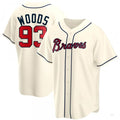 Atlanta Braves #93 William Woods Cream Alternate Jersey Stitches Baseball Jerseys