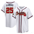 Atlanta Braves #25 Tyler Flowers Gold White 2022 Program Jersey Stitches Baseball Jerseys