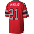 A.Falcons #21 Deion Sanders Mitchell & Ness Legacy Replica Jersey - Red Stitched American Football Jerseys