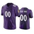 B.Ravens Custom Purple Vapor Limited City Edition Jersey Stitched Football Jerseys