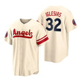 Los Angeles Angels #32 Raisel Iglesias Cream Stitched 2022 City Connect Jersey Men Youth Women Baseball Jerseys