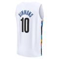 B.Nets #10 Ben Simmons Supporters Branded 2022-23 Fastbreak Jersey City Edition White Stitched American Basketball Jersey