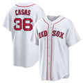 Boston Red Sox #36 Triston Casas Home Replica Jersey - White Stitched Baseball Jersey