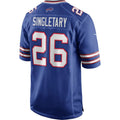 B.Bills #26 Devin Singletary Royal Game Player Jersey Stitched American Football Jerseys