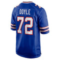 B.Bills #72 Tommy Doyle Royal Game Player Jersey American Stitched Football Jerseys