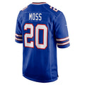 B.Bills #20 Zack Moss Royal Game Player Jersey American Stitched Football Jerseys