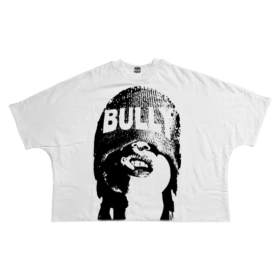 T-Shirt Bully Streetwear Cropped Boxy Tee 280 GSM Heavyweight Short Sleeve Tee For Streetwear Fans