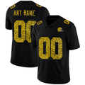 Football Jerseys C.Browns Custom Leopard Print Fashion Vapor Limited Jersey Black American Stitched Jerseys