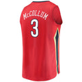 NO.Pelicans #3 C.J. McCollum Supporters Branded 2021-22 Fast Break Replica Player Jersey Red Statement Edition Stitched American Basketball Jersey