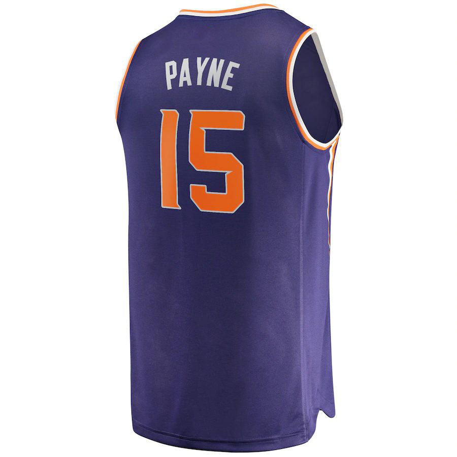 P.Suns #15 Cameron Payne Supporters Branded  2021-22 Fast Break Replica Jersey Icon Edition Purple Stitched American Basketball Jersey