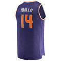P.Suns #14 Cheick Diallo Supporters Branded  Fast Break Replica Player Jersey Icon Edition Purple Stitched American Basketball Jersey