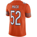 C.Bears #52 Khalil Mack Orange Vapor Limited Jersey Stitched American Football Jerseys