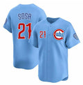 Chicago Cubs #21 Sammy Sosa Blue 2024-25 2nd Alternate Limited Stitched Baseball Jersey