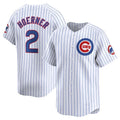 Chicago Cubs #2 Nico Hoerner Home Limited Player Jersey - White Stitched Baseball Jersey