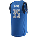 D.Mavericks #35 Christian Wood Supporters Branded Fast Break Replica Jersey Icon Edition Blue Stitched American Basketball Jersey