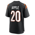 C.Bengals #20 Eli Apple Black Game Jersey Stitched American Football Jerseys