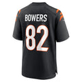 C.Bengals #82 Nick Bowers Black Game Player Jersey Stitched American Football Jerseys