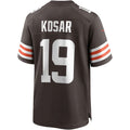 C.Browns #19 Bernie Kosar Brown Game Retired Player Jersey Stitched American Football Jerseys