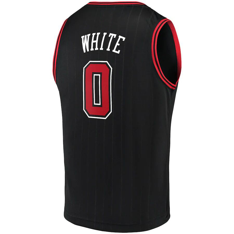 C.Bulls #0 Coby White Supporters Branded Fast Break Replica Jersey Statement Edition Black Stitched American Basketball Jersey