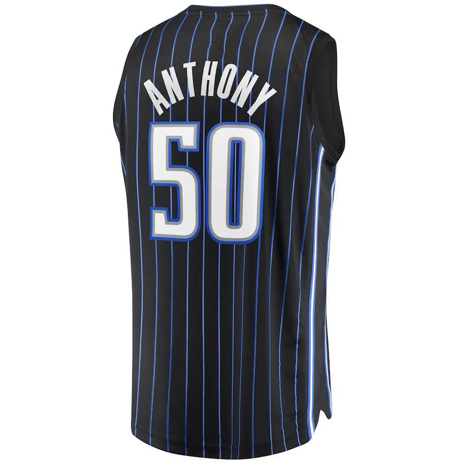O.Magic #50 Cole Anthony Supporters Branded  2020  Draft First Round Pick Fast Break Replica Jersey Icon Edition Black Stitched American Basketball Jersey