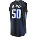 O.Magic #50 Cole Anthony Supporters Branded 2021-22 Fast Break Replica Jersey Icon Edition Black Stitched American Basketball Jersey