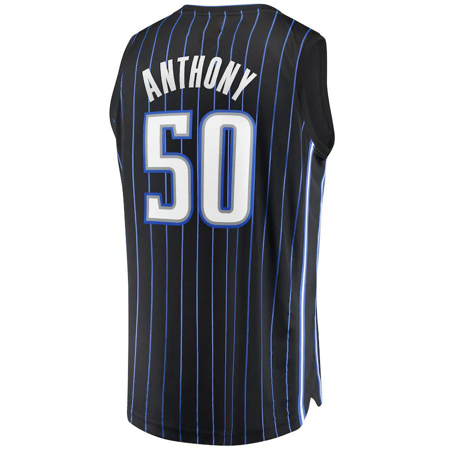 O.Magic #50 Cole Anthony Supporters Branded 2021-22 Fast Break Replica Jersey Icon Edition Black Stitched American Basketball Jersey