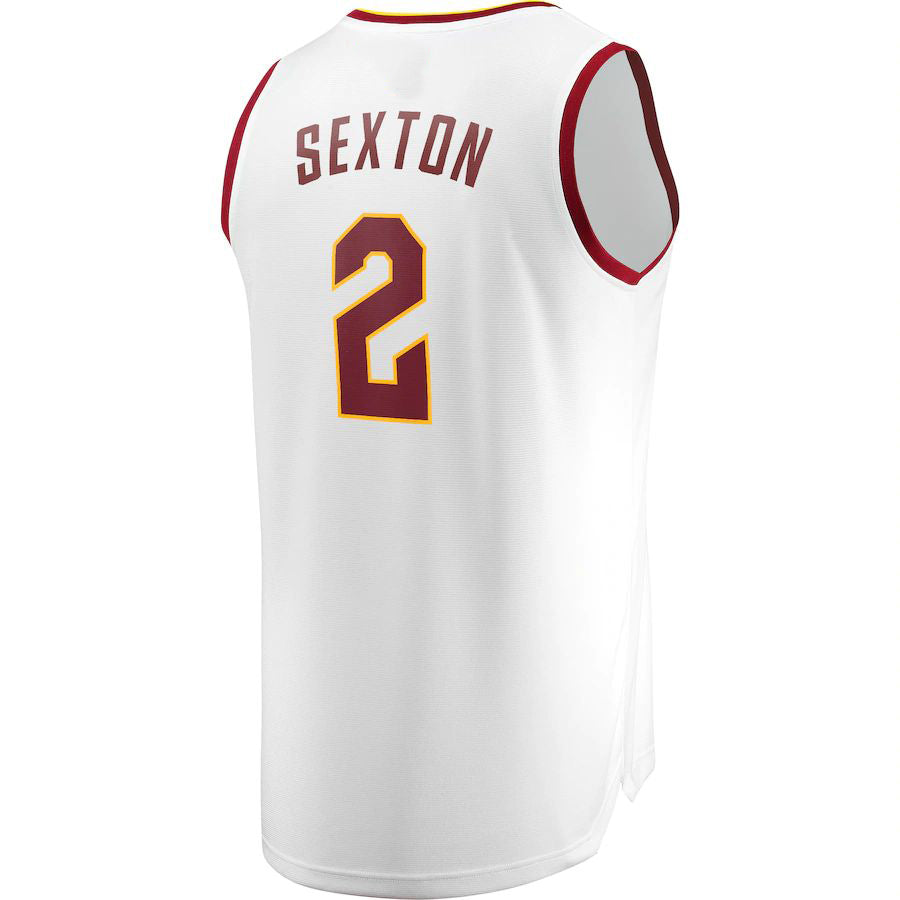 C.Cavaliers #2 Collin Sexton Supporters Branded Fast Break Replica Player Jersey White Association Edition Stitched American Basketball Jersey