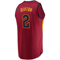 C.Cavaliers #2 Collin Sexton Supporters Branded Replica Fast Break Jersey Wine Icon Edition Stitched American Basketball Jersey