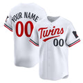 Custom Minnesota Twins Home Limited Jersey - White Stitched Baseball Jersey