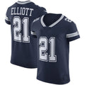D.Cowboys #21 Ezekiel Elliott  Navy Vapor Elite Jersey Stitched American Football Jerseys