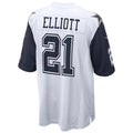 D.Cowboys #21 Ezekiel Elliott White Alternate Game Jersey Stitched American Football Jerseys