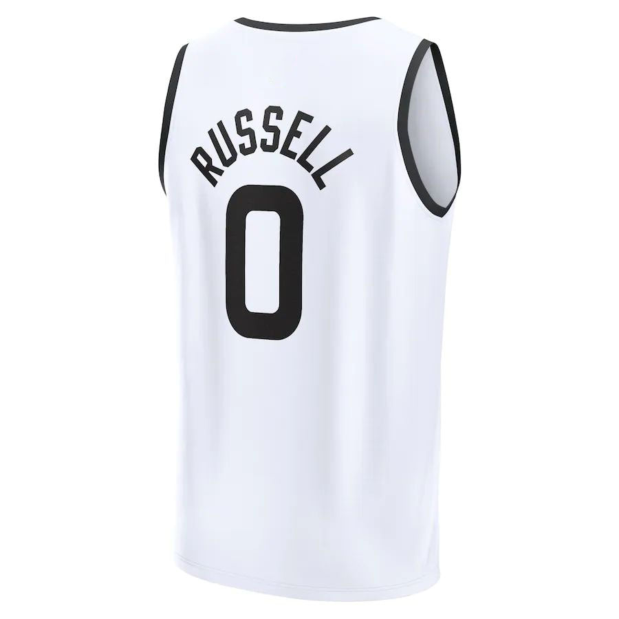M.Timberwolves #0 D'Angelo Russell Supporters Branded 2022-23 Fastbreak Jersey City Edition White Stitched American Basketball Jersey