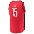 H.Rockets #15 Daishen Nix Supporters Branded 2021-22 Fast Break Replica Jersey Icon Edition Red Stitched American Basketball Jersey