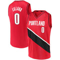 P.Trail Blazers #0 Damian Lillard Supporters Branded 2020-21 Fast Break Replica Jersey Statement Edition  Red Stitched American Basketball Jersey