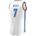 OC.Thunder #7 Darius Bazley Supporters Branded Fast Break Replica Jersey White Association Edition Stitched American Basketball Jersey