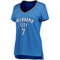 OC.Thunder #7 Darius Bazley Supporters Branded Women's Fast Break Replica Jersey Icon Edition Blue Stitched American Basketball Jersey