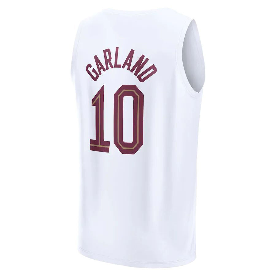 C.Cavaliers #10 Darius Garland Supporters Branded 2022-23 Fast Break Replica Jersey White Association Edition Stitched American Basketball Jersey